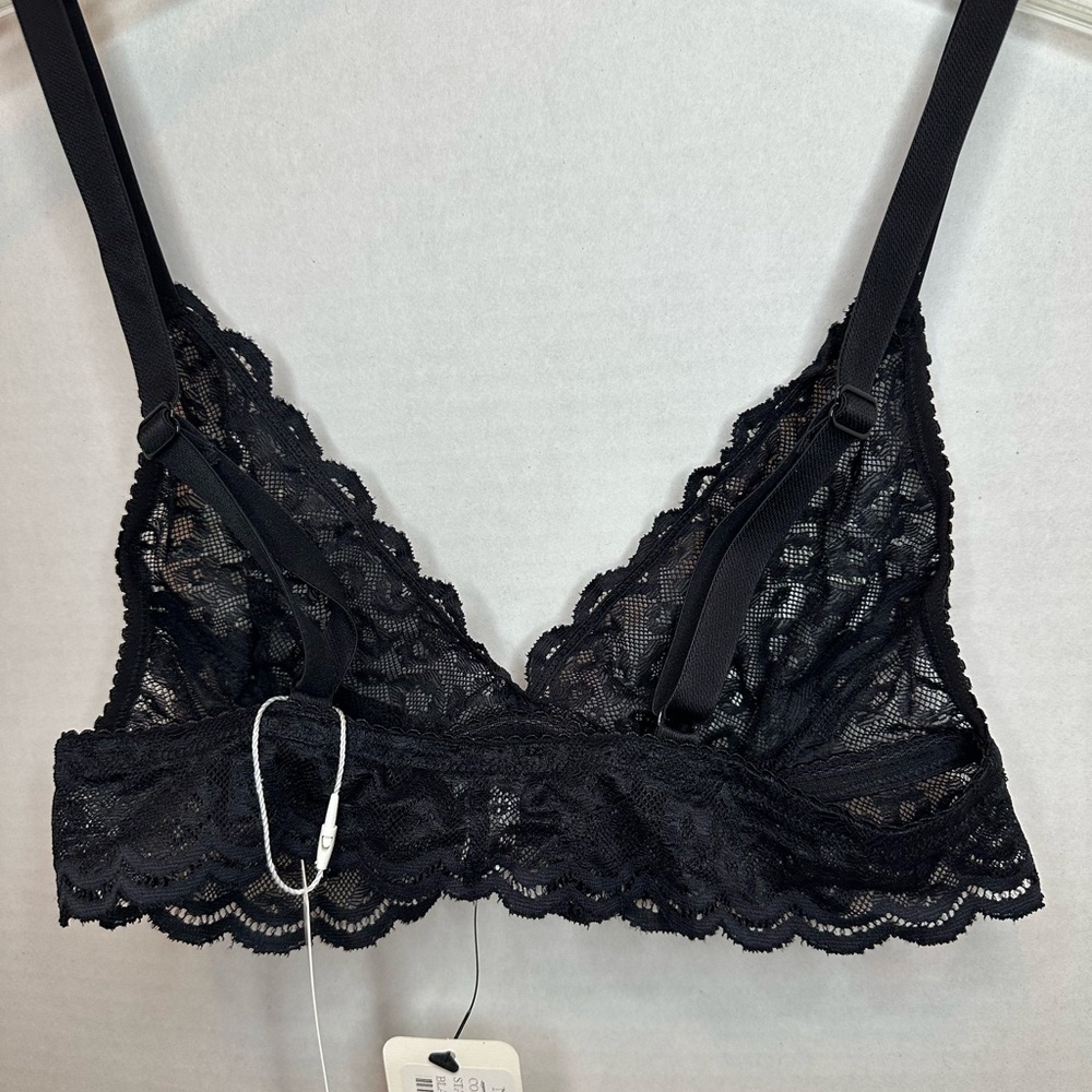 Nancy Meyer Black Lace Bralette with Sequin Detail, medium, NWT - Picture 7 of 7